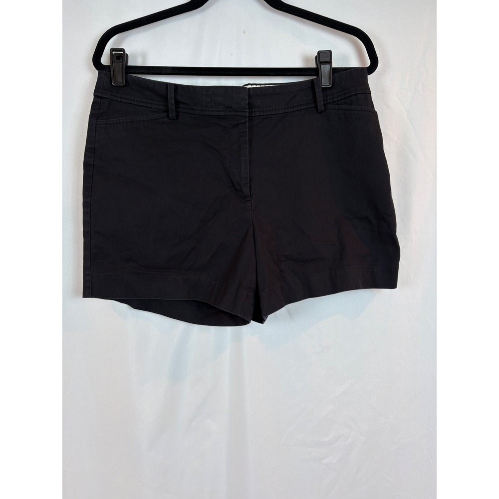 Talbots Perfect Short Womens 12P Black Chino Mid Rise Petite Casual Shorts - Picture 4 of 6